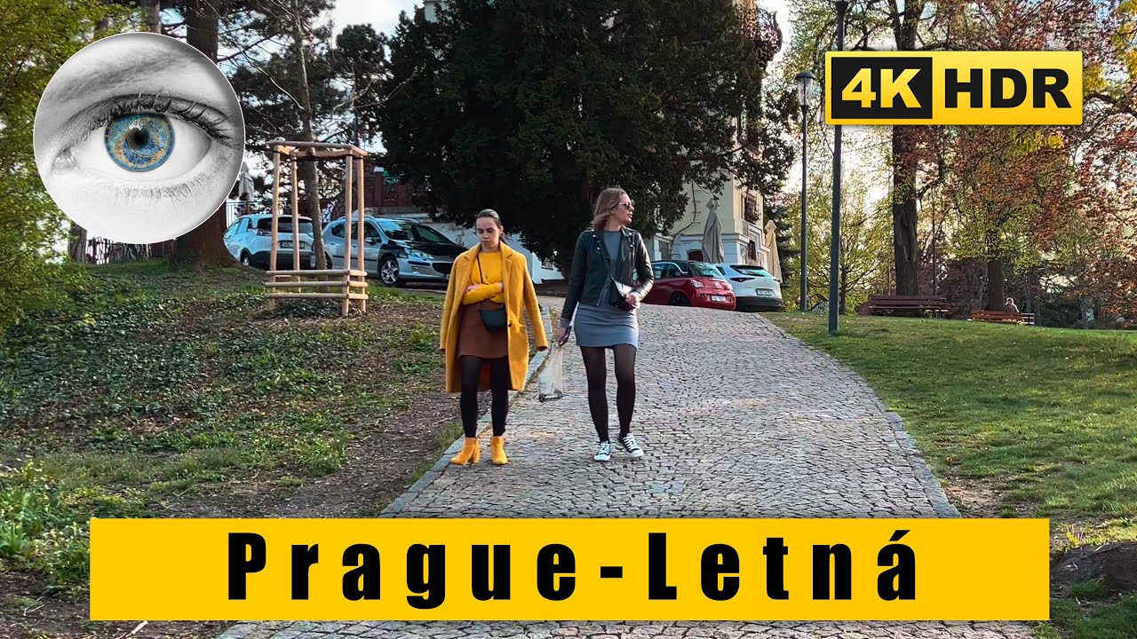 4k Czech Republic Prague walk: Letná Park - amazing views of the city 🇨🇿 HDR ASMR