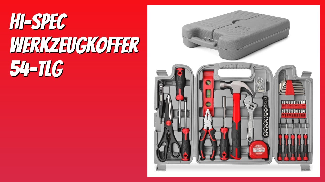 BEWERTUNG (2026): Hi-Spec Werkzeugkoffer 54-tlg. Infos