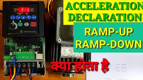 what is acceleration and deacceleration time in vfd