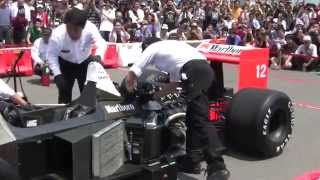 McLaren Honda MP4/4 エンジン始動　Enjoy Honda 香川 2014