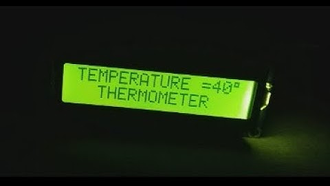 How to make a digital Thermometer with  Arduino