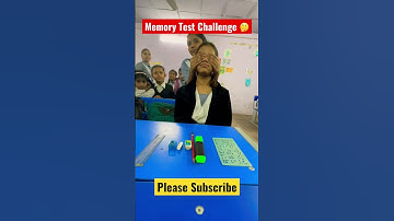 Memory Test Challenge 🤔 । #shorts #games #challenge