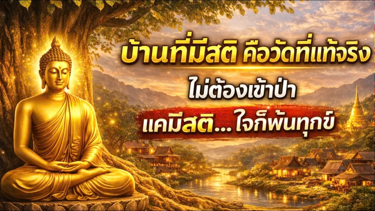 พระสอนว่า การมีสติในบ้าน คือการภาวนาที่แท้จริง | ธรรมะสายป่า ฟังแล้วใจสงบ #สติในชีวิตประจำวัน