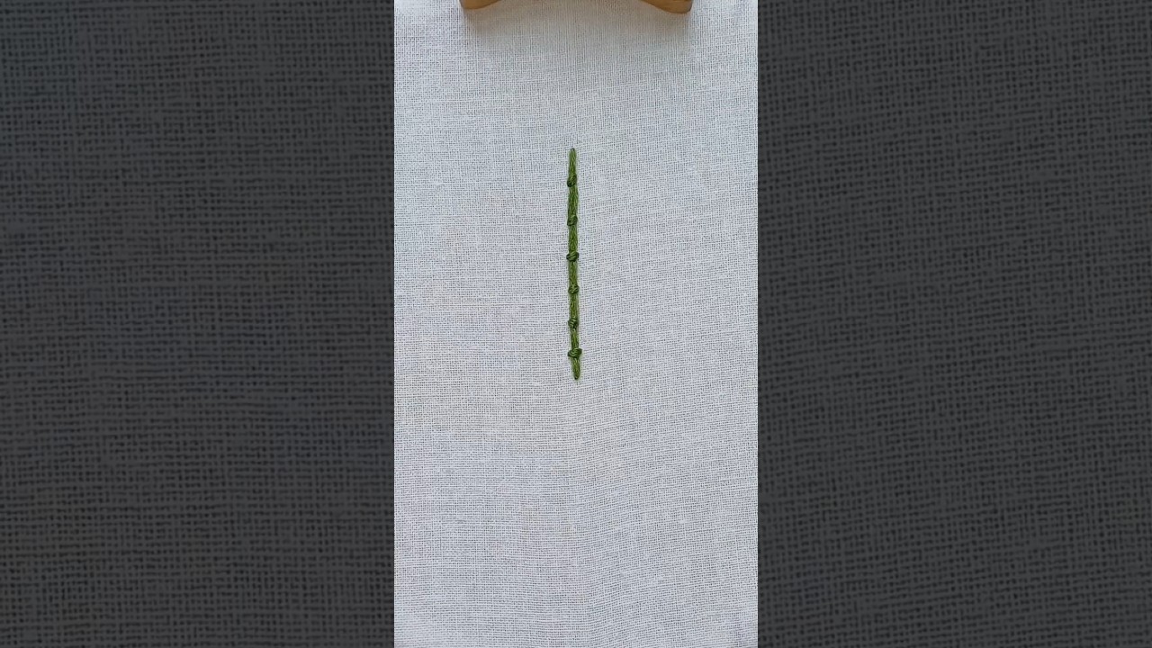 Simple Couching stitch 