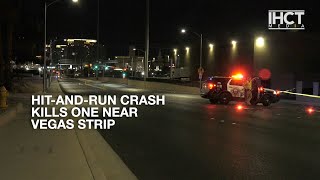 1 dead after hit-and-run crash kills man walking across the street near Vegas Strip