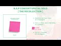B.A.P CONCERT SPECIAL SOLO [THE RECOLLECTION[