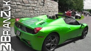 Brianzuk records a green ferrari 458 spider, the only spider ever
painted in this shade of green! brianzuk's facebook here!
http://www.facebook.com/pages...