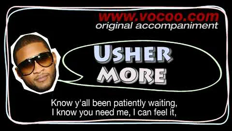 Usher - More  (Karaoke/original accompaniment / Instrumental / lyrics)