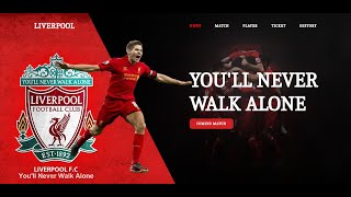 Liverpool FC Landing Page Pure CSS