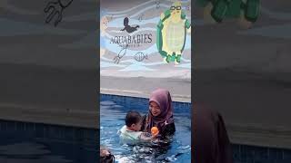 moana udah pinter berenang #moana #riaricis #swimming