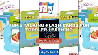 Cheap & Best Top 5 Talking Flash Cards For Toddler Learning Unboxing & Review - Talking Flash Cards
