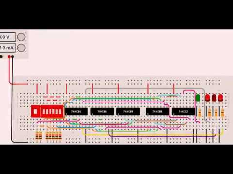 Circuito De Sumadores Electronica Digital Youtube