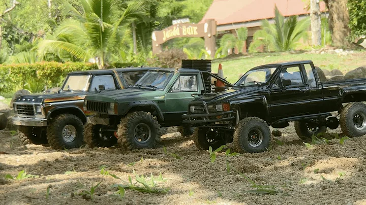 Jeep Comanche, Toyota Pickup SR5 Xtracab & Ford Bronco Trail Run | RC Car