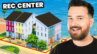 I built a family rec center so my Sims can visit it