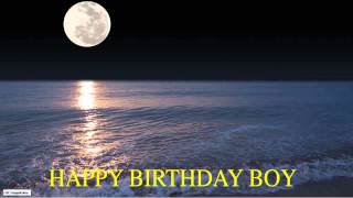Boy  Moon La Luna - Happy Birthday