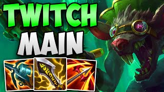 80% WIN RATE CHALLENGER TWITCH MAIN SOLO CARRY GAMEPLAY! | CHALLENGER TWITCH ADC GAMEPLAY | 13.24