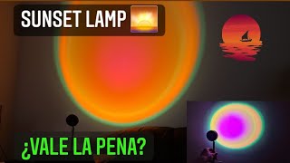 🌅 Sunset Lamp 16 Colores | Lámpara de Atardecer y Arco iris - Mostramos Todas sus Funciones