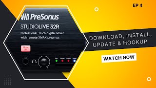 How to Download, Install (Firmware) & hookup Presonus Rack console for control wirelessly & via USB