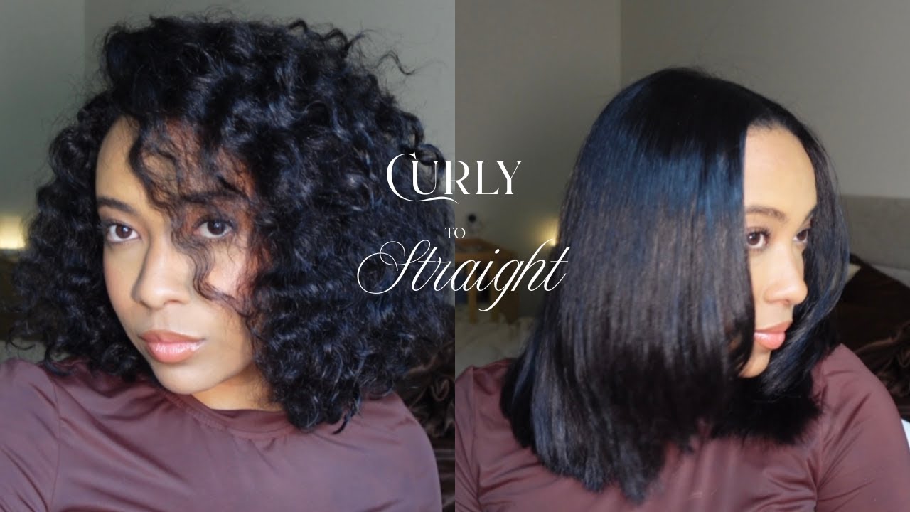 CURLY to STRAIGHT : The key to a Boneless Silk Press!