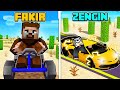 FAKİR TOZLU YOLCULUK VS ZENGİN TOZLU YOLCULUK 😱 - Minecraft