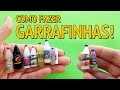 Como Fazer Garrafa de Água, Refri etc para Barbie e outras Bonecas