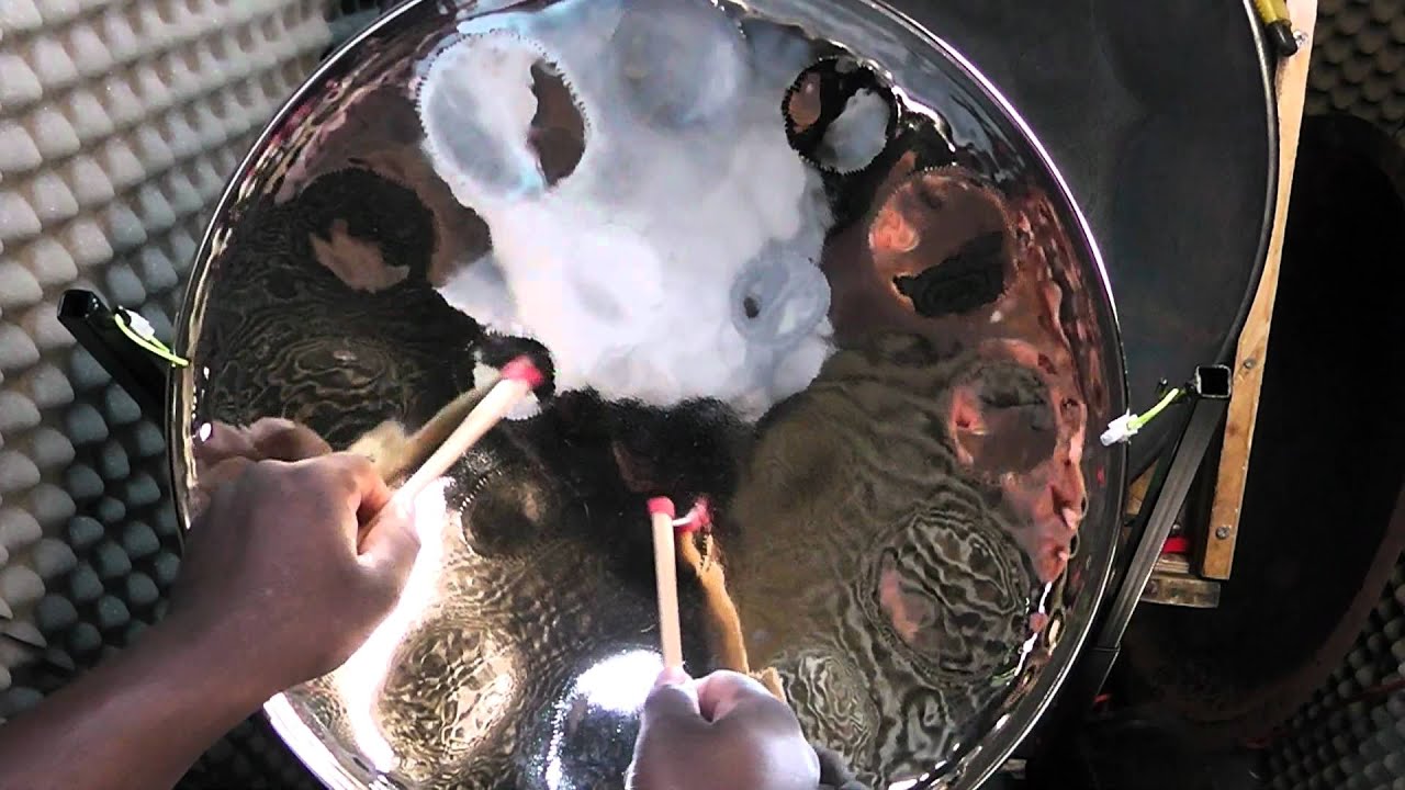 PanStream - 18" Mini Steel Pan - chromed.