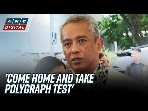 Remulla challenges Velasco couple to return to PH, take polygraph test | ANC