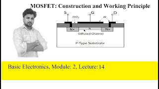 Basic Electronics, Module: 2, Lecture: 14, MOSFET: Construction and Working Principle.
