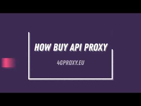 HOW BUY MOBILE PRIVATE API PROXY