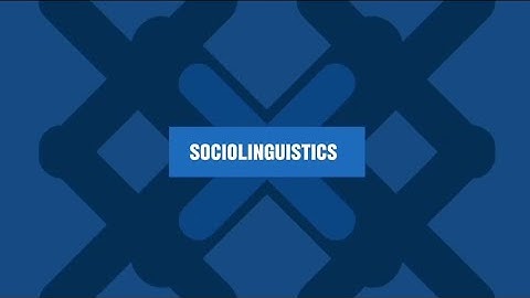 Sociolinguistics - Code Mixing and Code Switching
