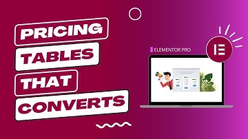 Elementor Tutorial: How to Create a High Converting Pricing Table