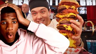 I Ate a 20,000Cal Burger In Record Time!! **Octuple Bypass Challenge** (Reaction)