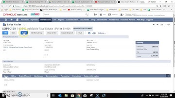How to Fullfil a Sales Order