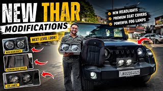 Finally Modification started on Thar | Custom Headlight, Sofa seat and many more