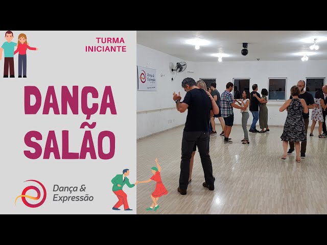Aula de Dança de Salão Iniciante, com a profª Marcela Bonacorci. Nessa aula nossa profª ensina um passo do Samba de Gafi