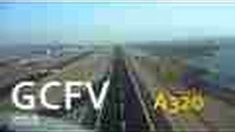 Visual Approach Fuerteventura A320 Noseview Landing