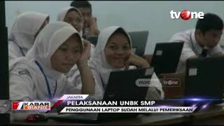 Pelaksanaan UNBK SMP, Sejumlah Siswa Gunakan Laptop Pribadi screenshot 3