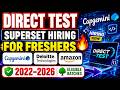 Direct Test | Superset Hiring | Capgemini, Deloitte, CDAC Biggest Hiring