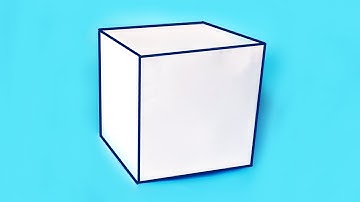Как сделать объемный КУБ из бумаги А4? ||| Геометрические фигуры своими руками