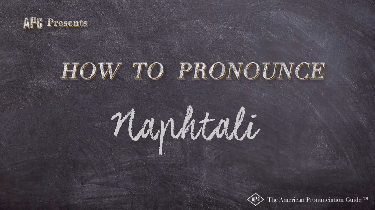 How To Pronounce Naphtali — Examples Of Naphtali Pronunciation - Youtube