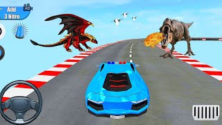 ✅Impossible Police Mega Ramp Car Games -#87 Police Car Stunts GT Racing Ramp Car - Android Gameplay screenshot 4