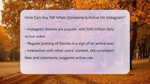 How Can You Tell When Someone Is Active On Instagram? - Everyday-Networking