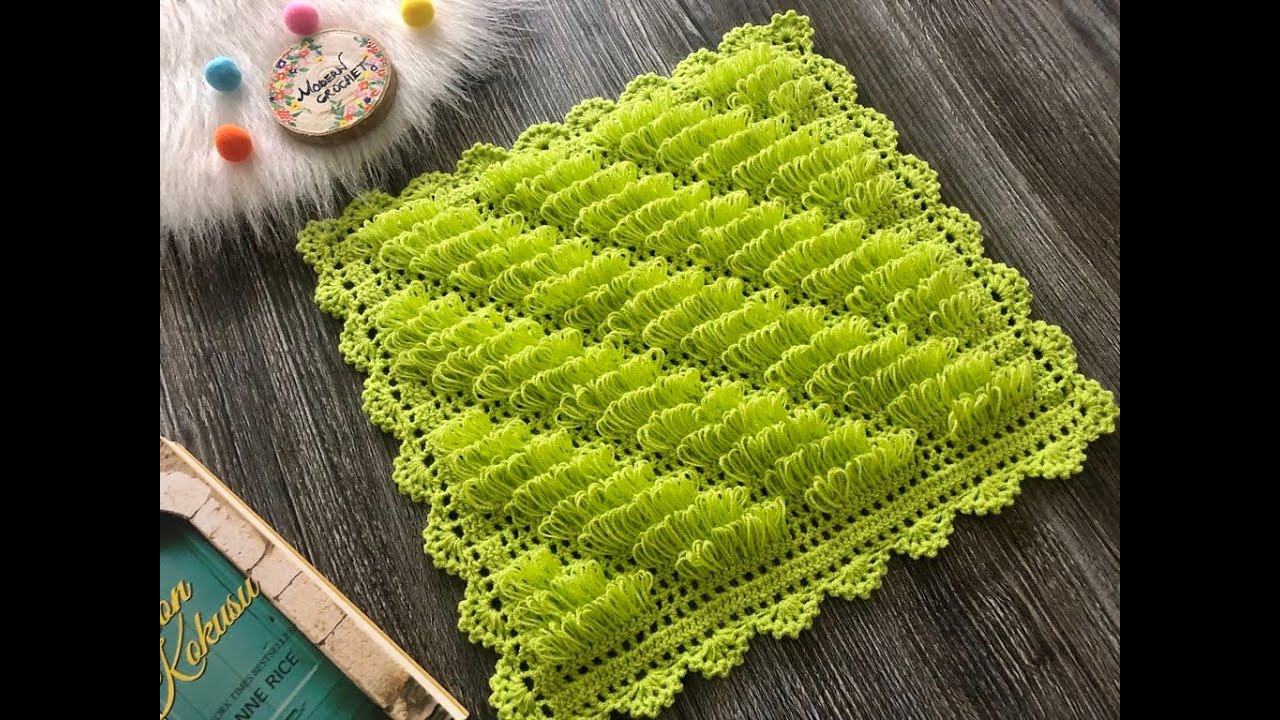 Desenli Püsküllü Kare Lif Modeli / Saçak Lif