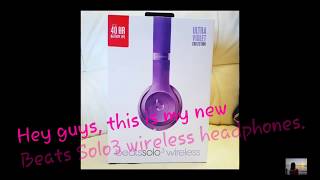 beats solo 3 wireless ultra violet headphones