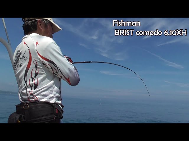 FishmanのBRIST Comodo 6.10XHに青物がかかるとこんな感じになります的