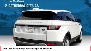 Athlete Statistics 2016 Land Rover Range Rover Evoque Cathedral City CA B904852A