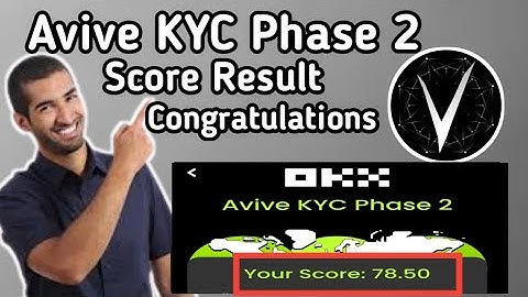 Avive KYC Phase 2 Result Score | Check Avive Listing Today On Exchange | Avive KYC Score