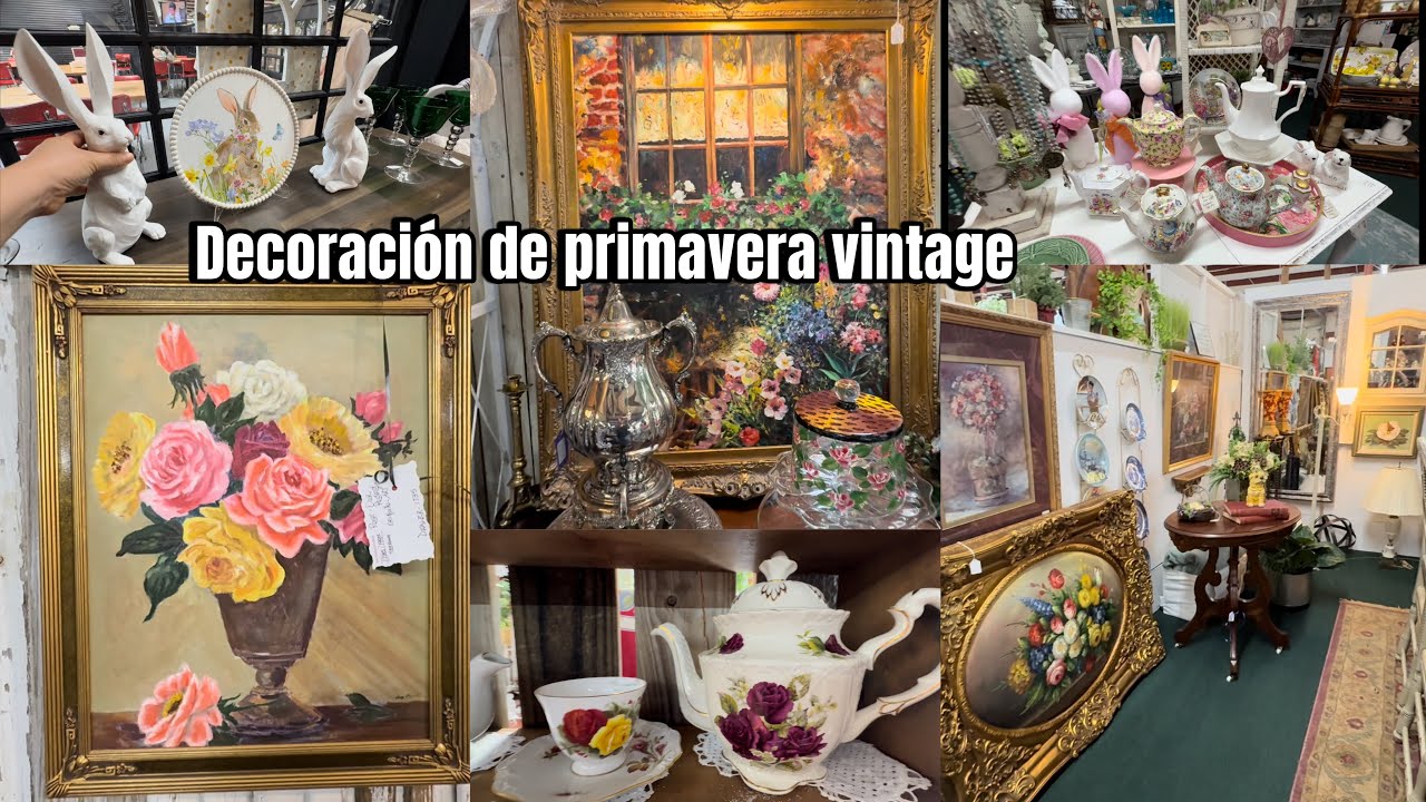 Acompañame amiga si te gusta la decoración  vintage está hermosa 💕solo a mirar 🥺