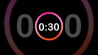 🩷🧡 30 Second Countdown Timer | Clock Ticking Sound &amp; Alarm