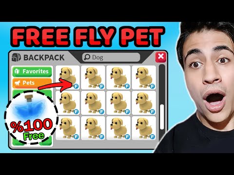 %100 BEDAVA FLY PET HİLESİ !? Tüm Petleri Fly Pet Yaptım !! ( Roblox Adopt Me )